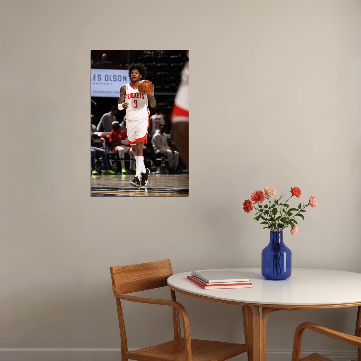 Houston Rockets Team Kevin Porter Jr Basketball Sports Poster Wall Art Print Home Wall Decor - xonomax