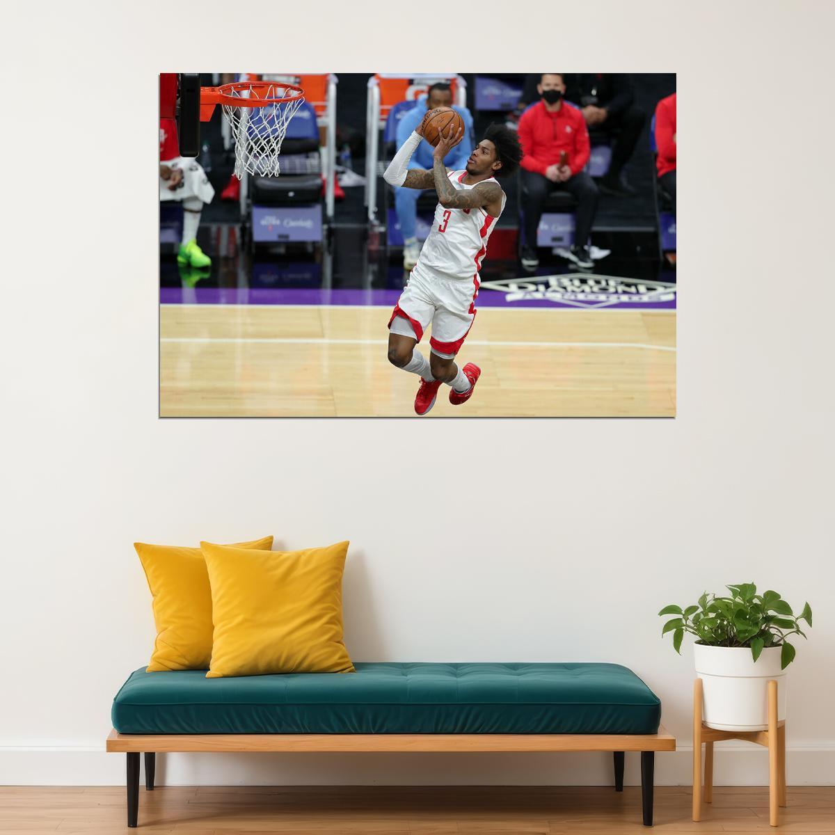 Kevin Porter Jr Basketball Houston Rockets Team Poster Wall Art Print Home Wall Decor - xonomax