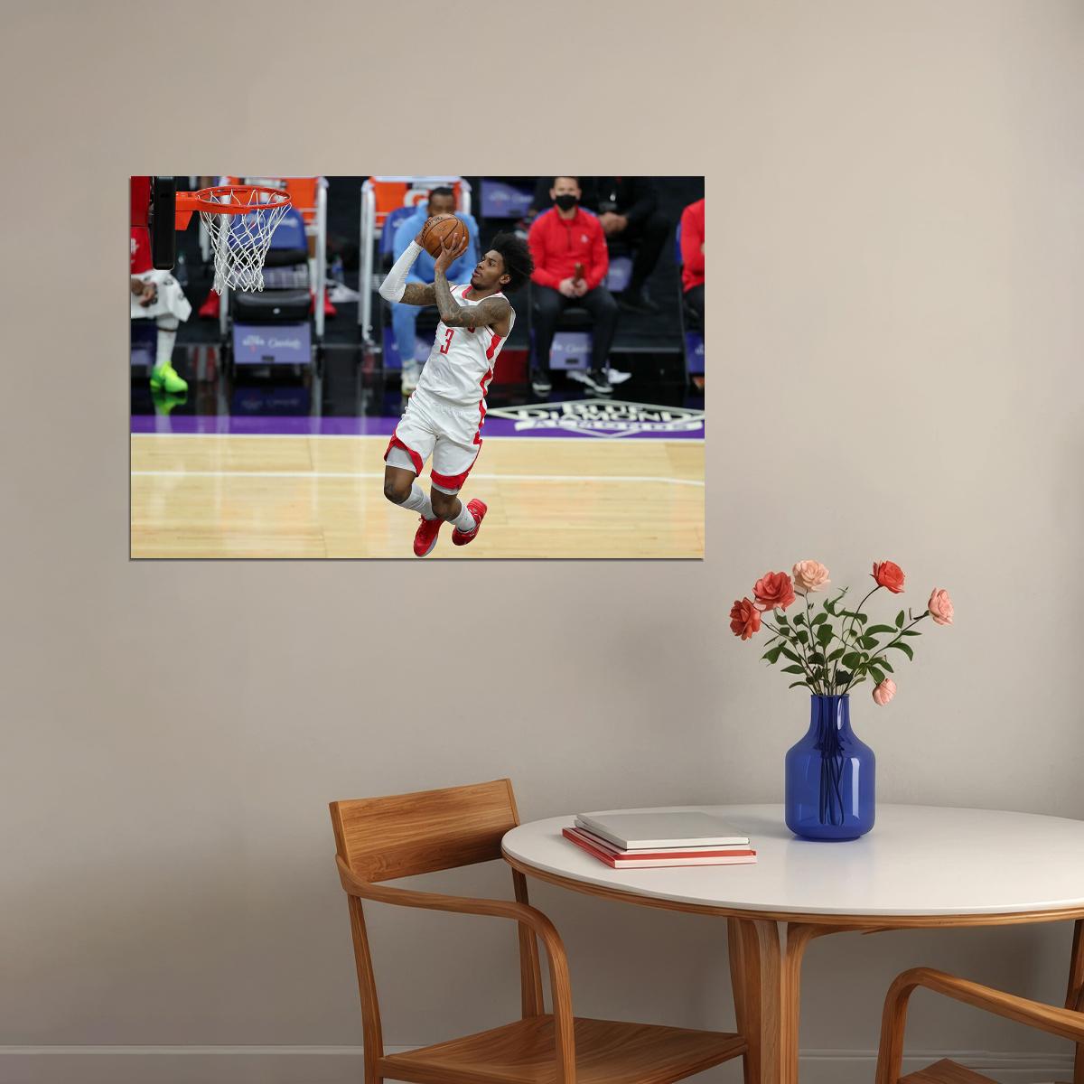 Kevin Porter Jr Basketball Houston Rockets Team Poster Wall Art Print Home Wall Decor - xonomax