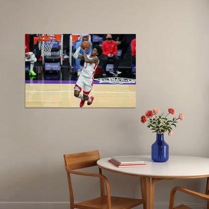Kevin Porter Jr Basketball Houston Rockets Team Poster Wall Art Print Home Wall Decor - xonomax