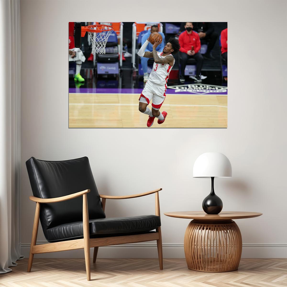 Kevin Porter Jr Basketball Houston Rockets Team Poster Wall Art Print Home Wall Decor - xonomax