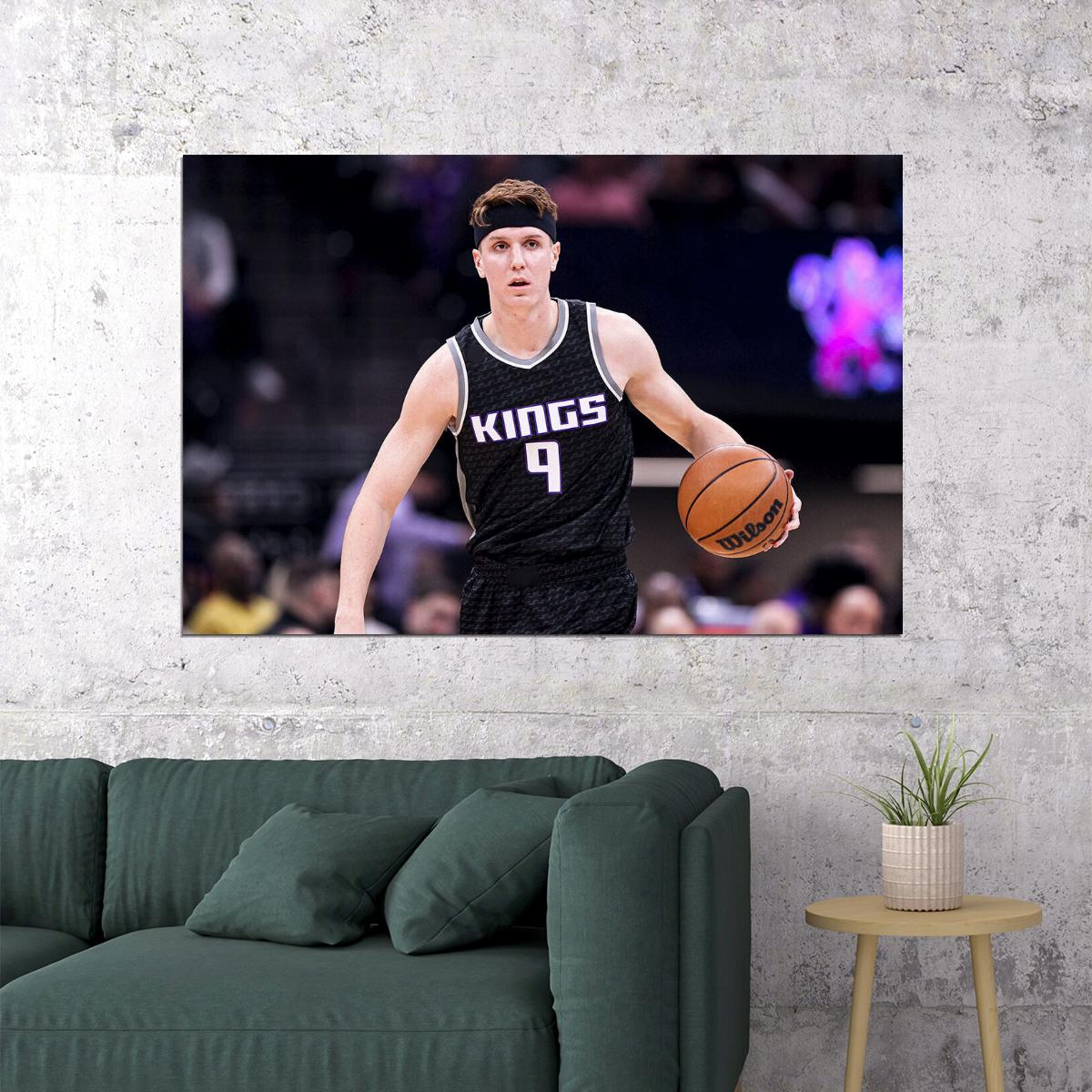 Sacramento Kings Team Kevin Huerter Basketball Player Poster Wall Art Print Home Wall Decor