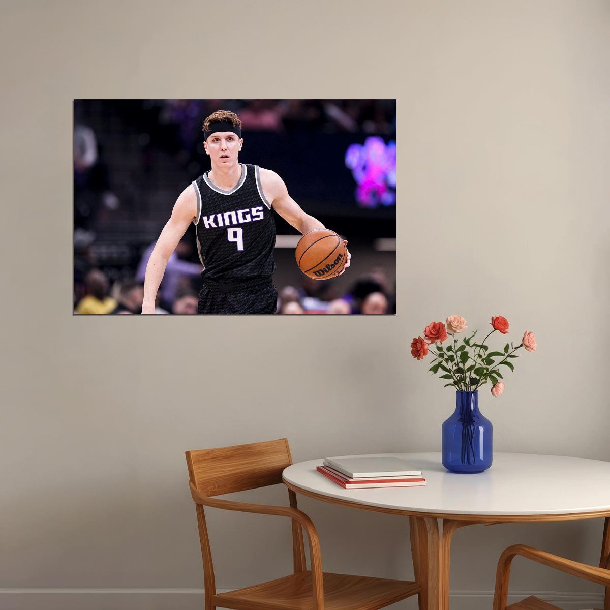 Sacramento Kings Team Kevin Huerter Basketball Player Poster Wall Art Print Home Wall Decor