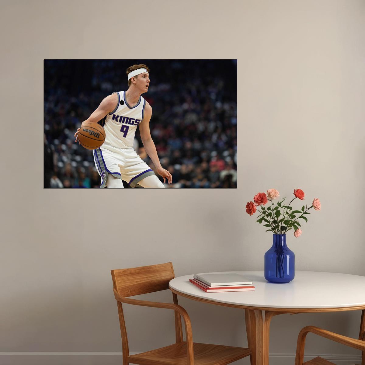 Sacramento Kings Team Kevin Huerter 9 Basketball Player Poster Wall Art Print Home Wall Decor