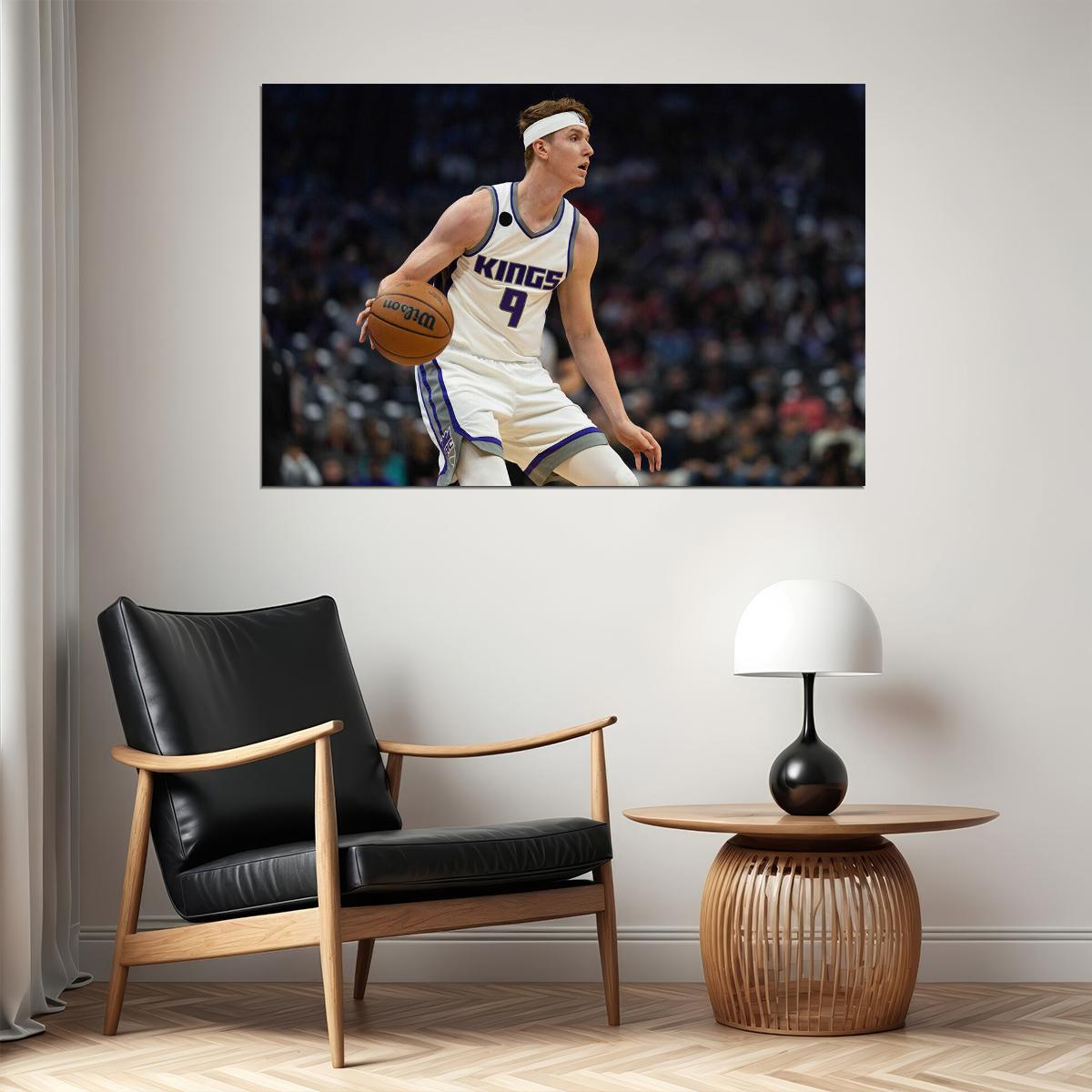 Sacramento Kings Team Kevin Huerter 9 Basketball Player Poster Wall Art Print Home Wall Decor