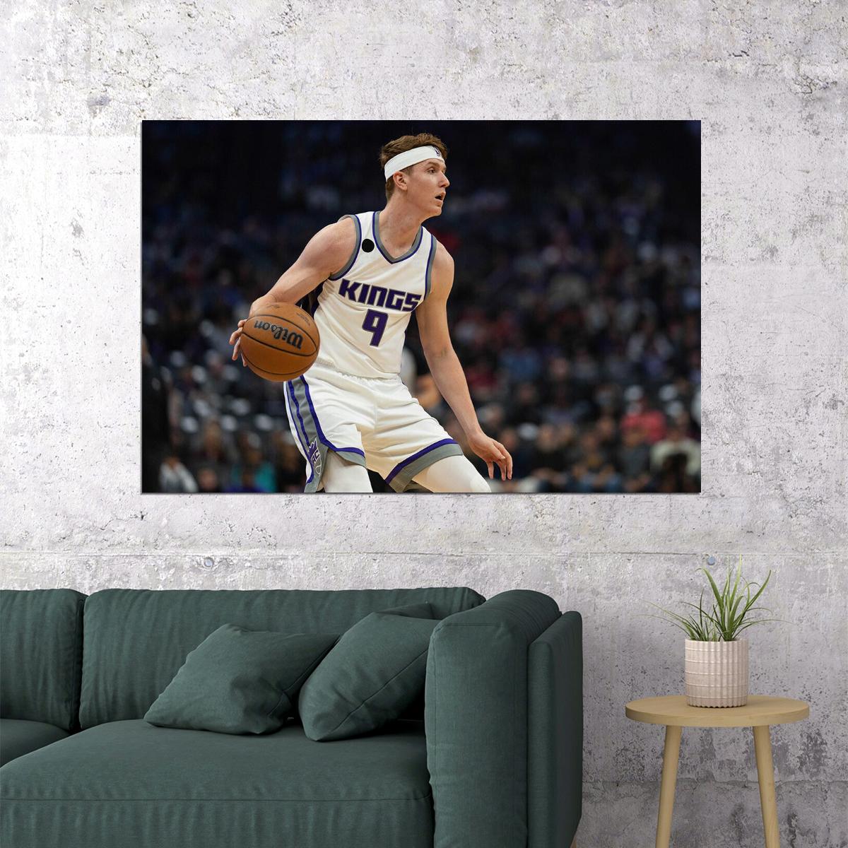 Sacramento Kings Team Kevin Huerter 9 Basketball Player Poster Wall Art Print Home Wall Decor