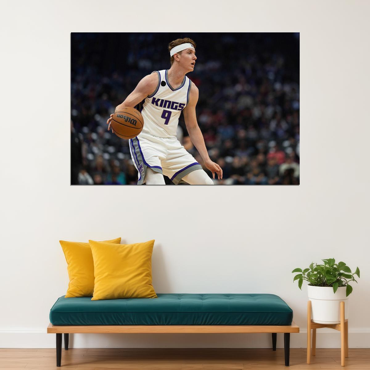 Sacramento Kings Team Kevin Huerter 9 Basketball Player Poster Wall Art Print Home Wall Decor