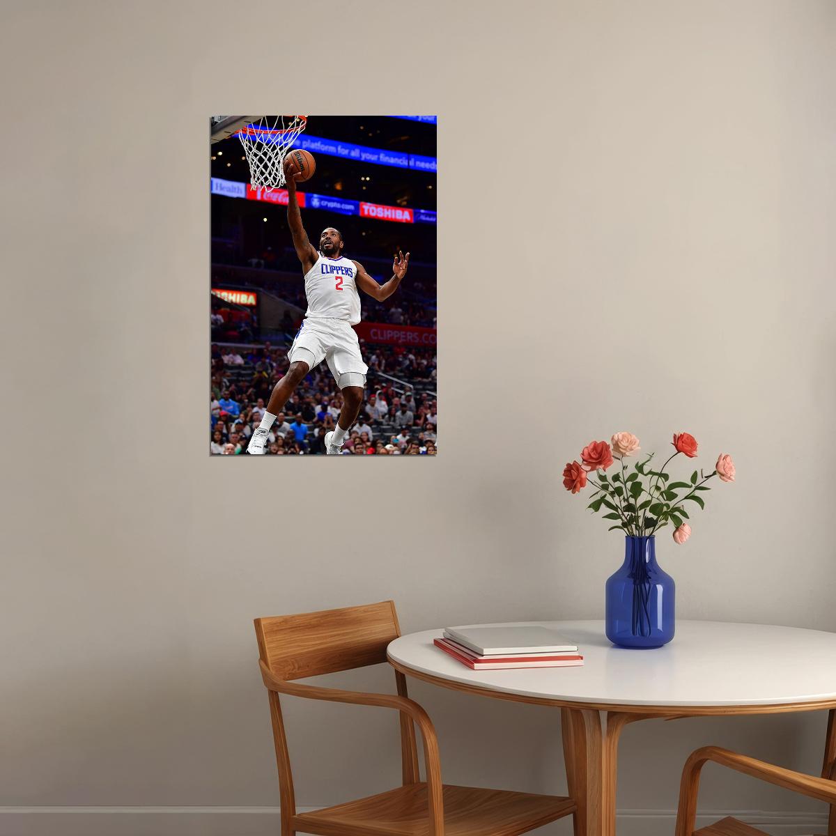 Kawhi Leonard American Athlete La Clippers Basketball Team Poster Wall Art Print Home Wall Decor - xonomax