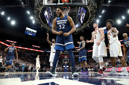 Karl Anthony Towns 32 Minnesota Timberwolves Team Match Poster Wall Art Print Home Wall Decor - xonomax