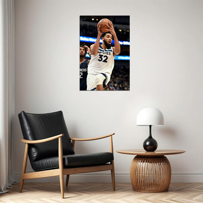 Minnesota Timberwolves Karl Anthony Towns Basketball Poster Wall Art Print Home Wall Decor - xonomax