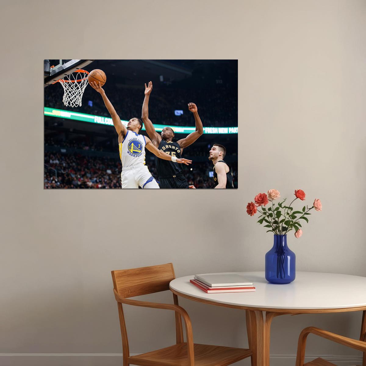 Golden State Warriors Team Jordan Poole American Athlete Poster Wall Art Print Home Wall Decor - xonomax