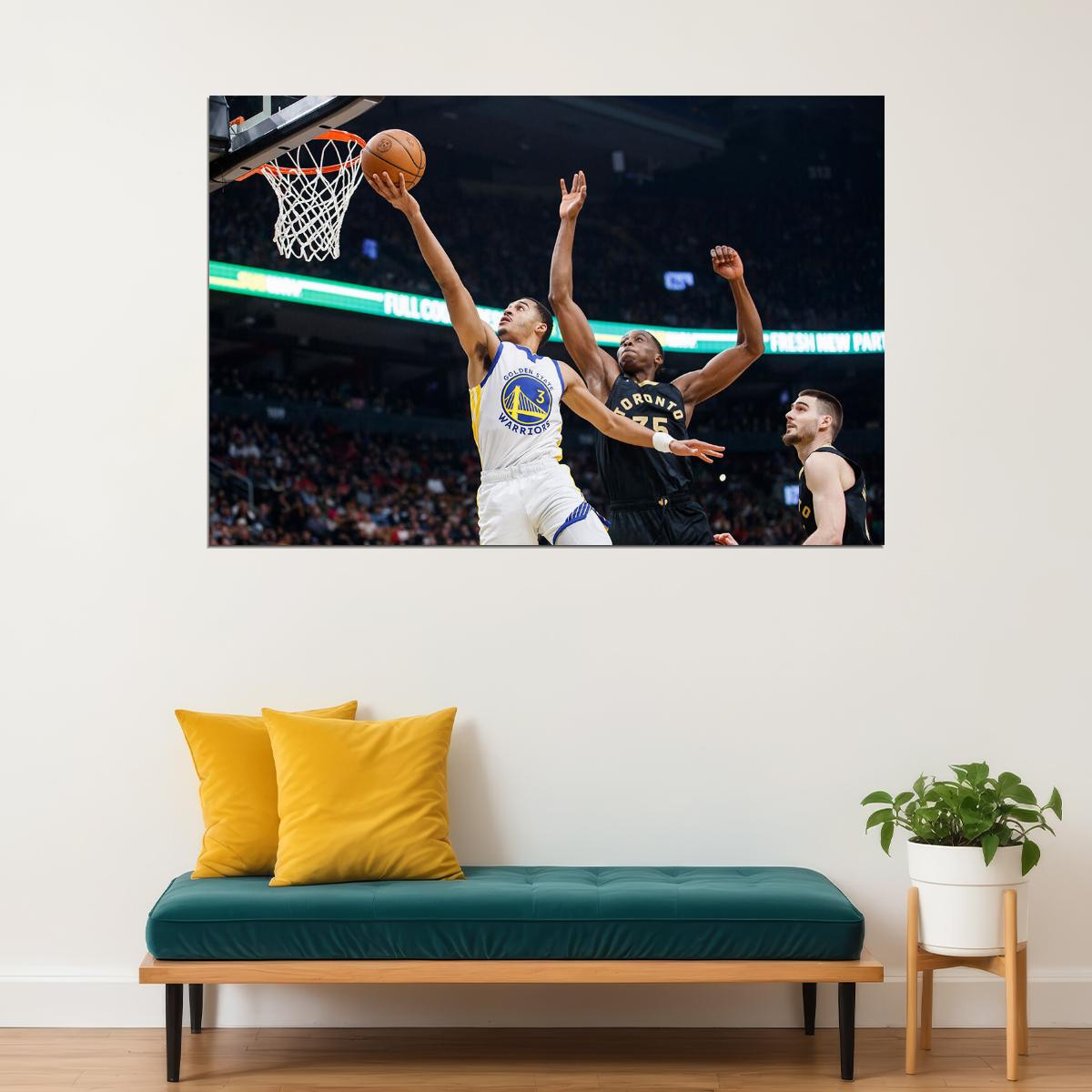Golden State Warriors Team Jordan Poole American Athlete Poster Wall Art Print Home Wall Decor - xonomax