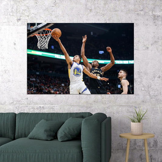 Golden State Warriors Team Jordan Poole American Athlete Poster Wall Art Print Home Wall Decor - xonomax