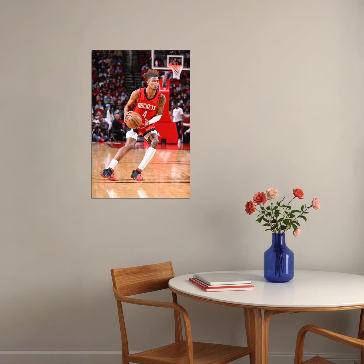 Jalen Green Basketball Houston Rockets Basketball Team Poster Wall Art Print Home Wall Decor - xonomax