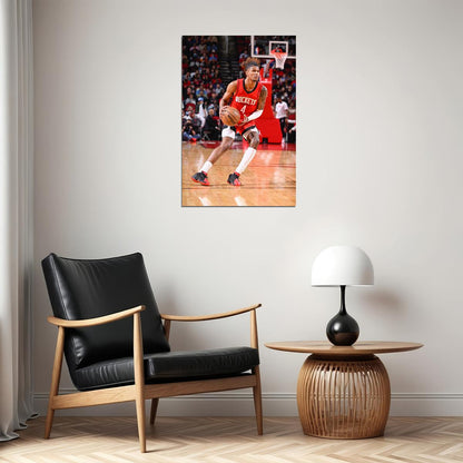 Jalen Green Basketball Houston Rockets Basketball Team Poster Wall Art Print Home Wall Decor - xonomax