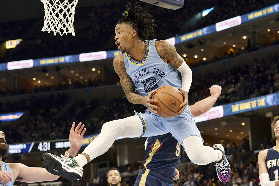 Athlete Ja Morant 12 Memphis Grizzlies Basketball Team Poster Wall Art Print Home Wall Decor - xonomax