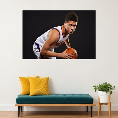 American Athlete Devin Booker Phoenix Suns Basketball Team Poster Wall Art Print Home Wall Decor - xonomax