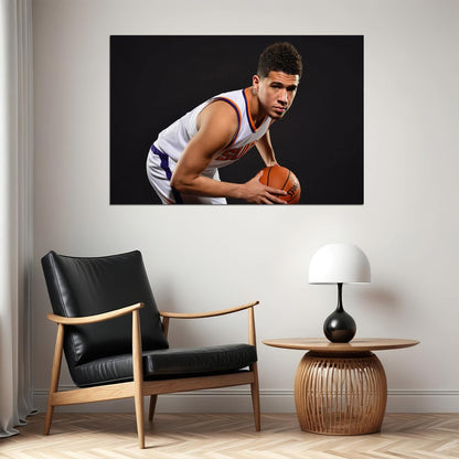 American Athlete Devin Booker Phoenix Suns Basketball Team Poster Wall Art Print Home Wall Decor - xonomax