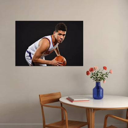 American Athlete Devin Booker Phoenix Suns Basketball Team Poster Wall Art Print Home Wall Decor - xonomax