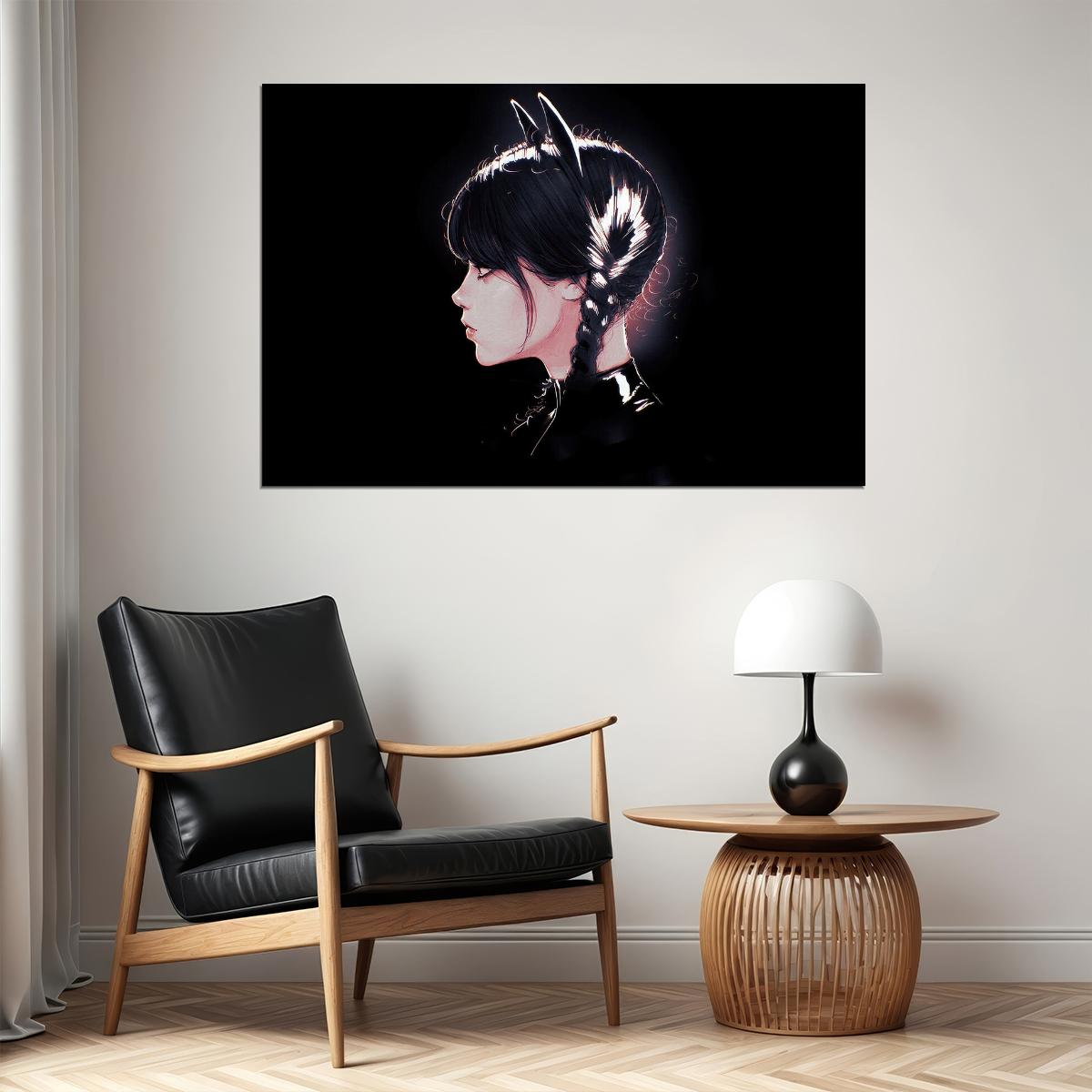 Wednesday Movie Comedy Fantastic Jenna Ortega Poster Wall Art Print Home Wall Decor - xonomax