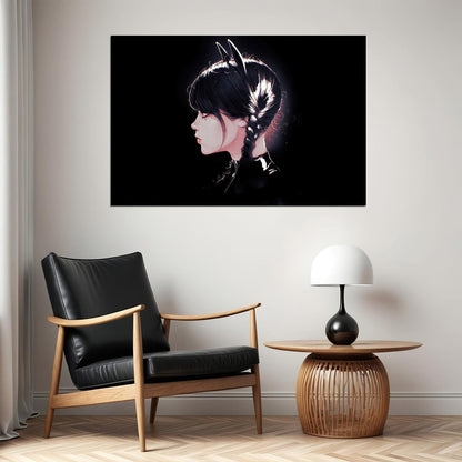 Wednesday Movie Comedy Fantastic Jenna Ortega Poster Wall Art Print Home Wall Decor - xonomax