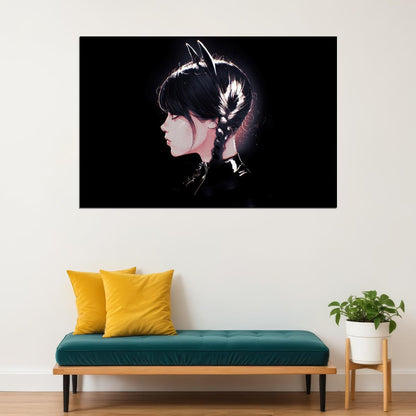Wednesday Movie Comedy Fantastic Jenna Ortega Poster Wall Art Print Home Wall Decor - xonomax