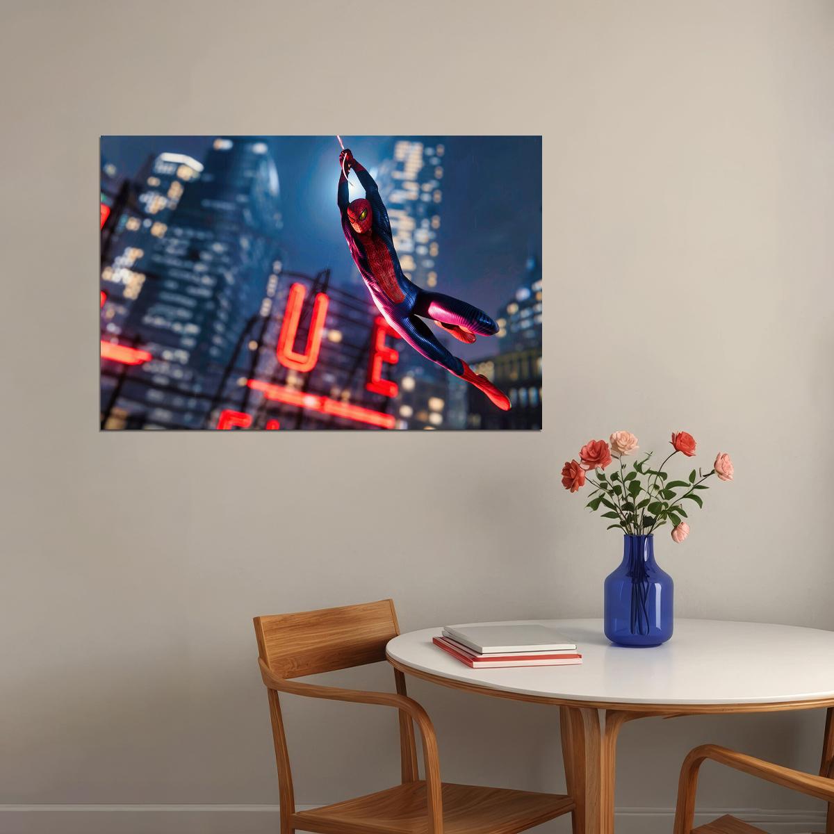 Spiderman Movie Adventure Action Poster Wall Art Print Home Wall Decor - xonomax