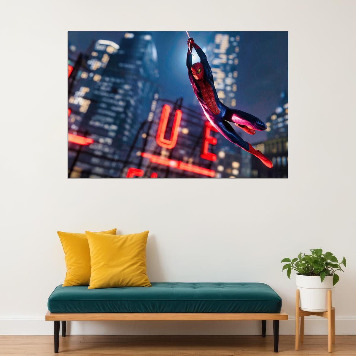 Spiderman Movie Adventure Action Poster Wall Art Print Home Wall Decor - xonomax