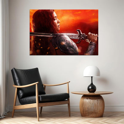 Red Sonja Movie Adventure Action Fantasy Poster Wall Art Print Home Wall Decor