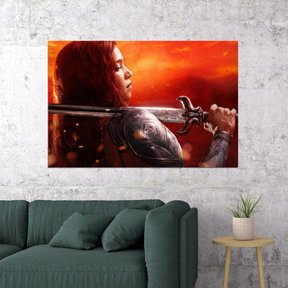 Red Sonja Movie Adventure Action Fantasy Poster Wall Art Print Home Wall Decor