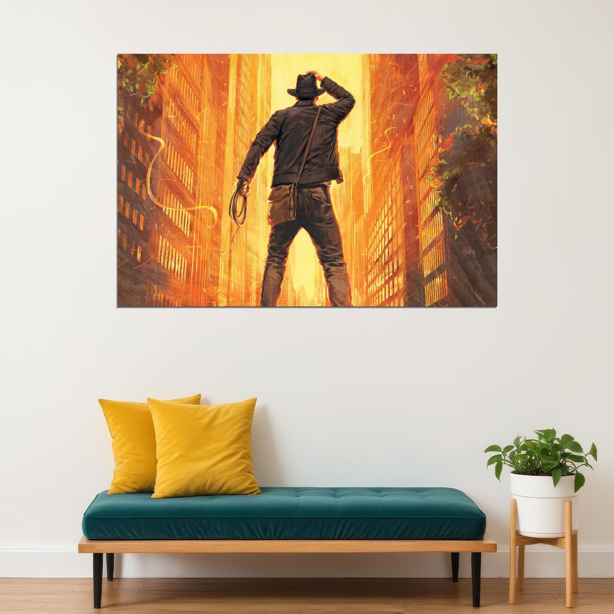 Indiana Jones And The Dial Of Destiny Movie Adventure Poster Wall Art Print Home Wall Decor - xonomax
