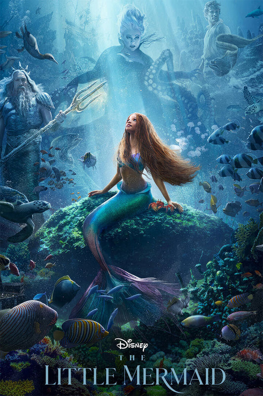The Little Mermaid Movie Action Family Fantasy Poster Wall Art Print Home Wall Decor - xonomax