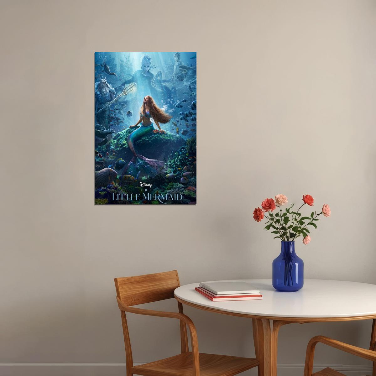The Little Mermaid Movie Action Family Fantasy Poster Wall Art Print Home Wall Decor - xonomax