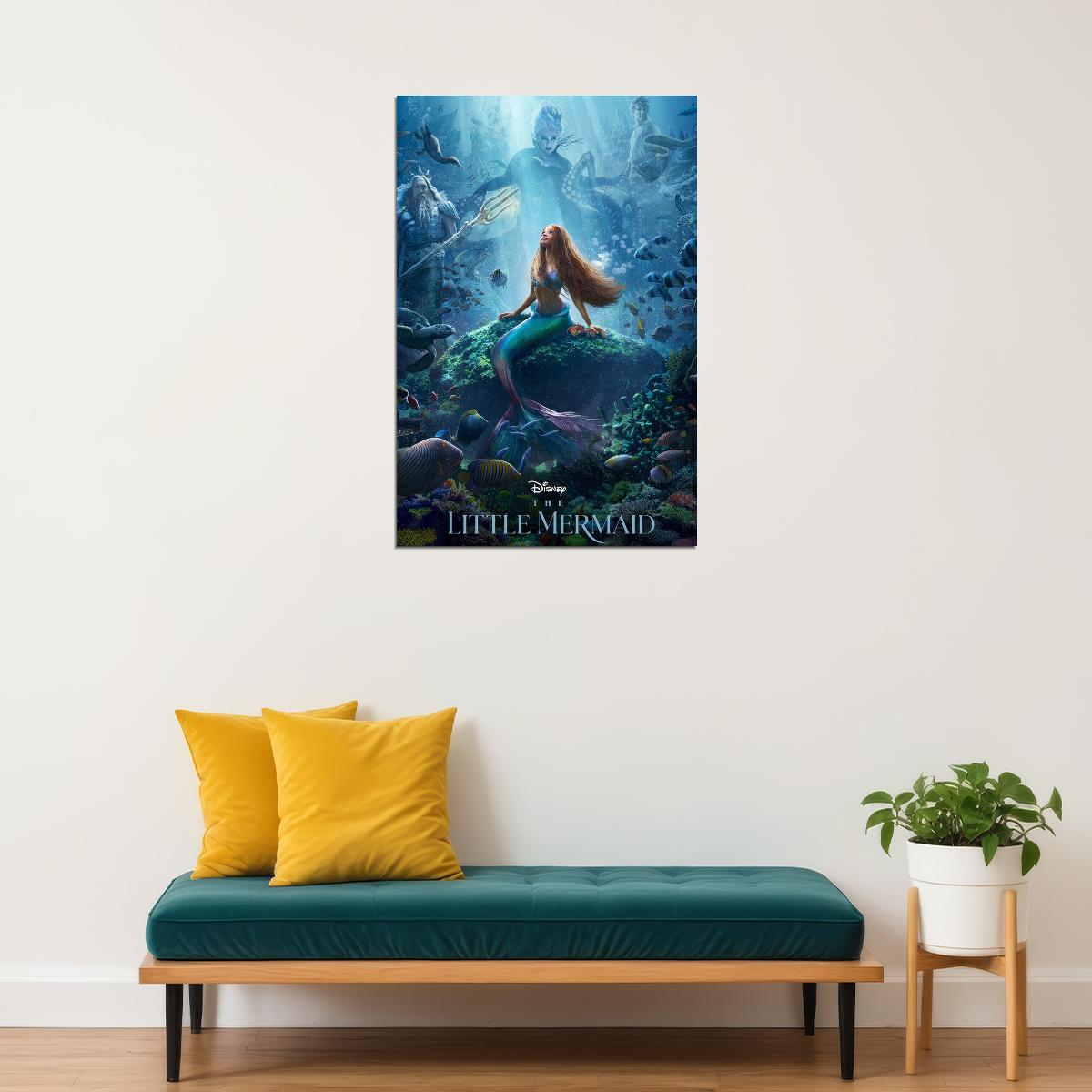 The Little Mermaid Movie Action Family Fantasy Poster Wall Art Print Home Wall Decor - xonomax