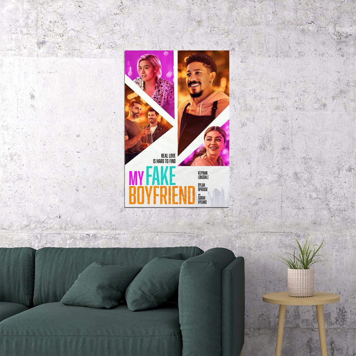 My Fake Boyfriend Romance Comedy Cinema Movie Poster Wall Art Print Home Wall Decor - xonomax