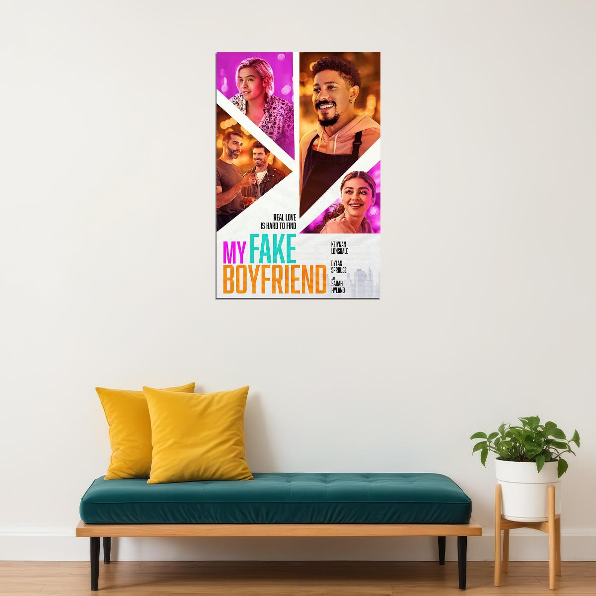 My Fake Boyfriend Romance Comedy Cinema Movie Poster Wall Art Print Home Wall Decor - xonomax