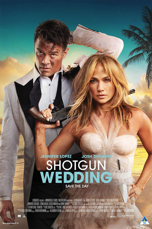 Shotgun Wedding Romance Adventure Cinema Movie Poster Wall Art Print Home Wall Decor - xonomax