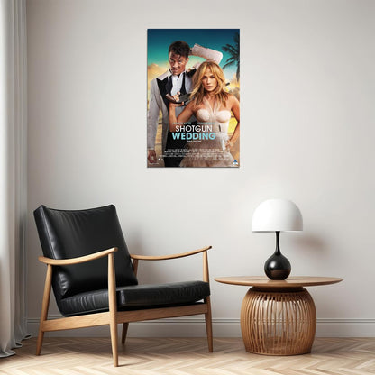 Shotgun Wedding Romance Adventure Cinema Movie Poster Wall Art Print Home Wall Decor - xonomax