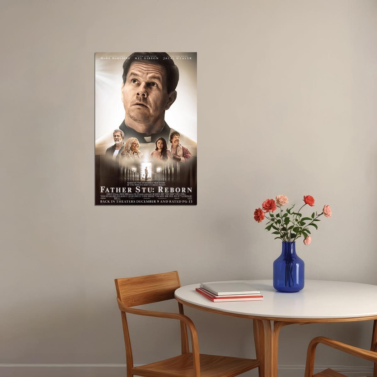 Father Stu Movie Drama Biography Poster Wall Art Print Home Wall Decor - xonomax