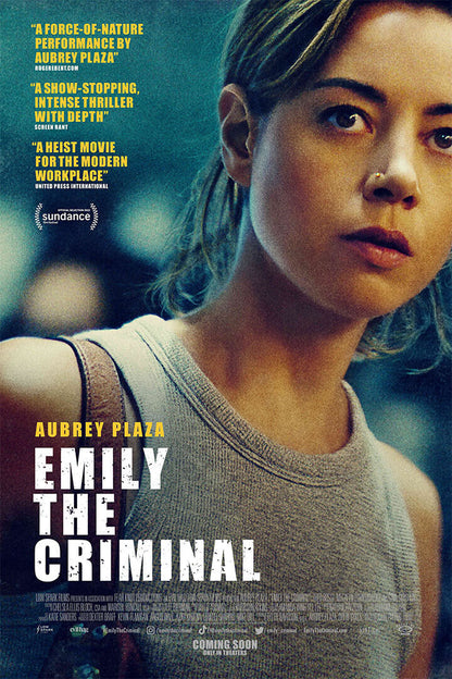 Emily The Criminal Movie Crime Drama Thriller Poster Wall Art Print Home Wall Decor - xonomax