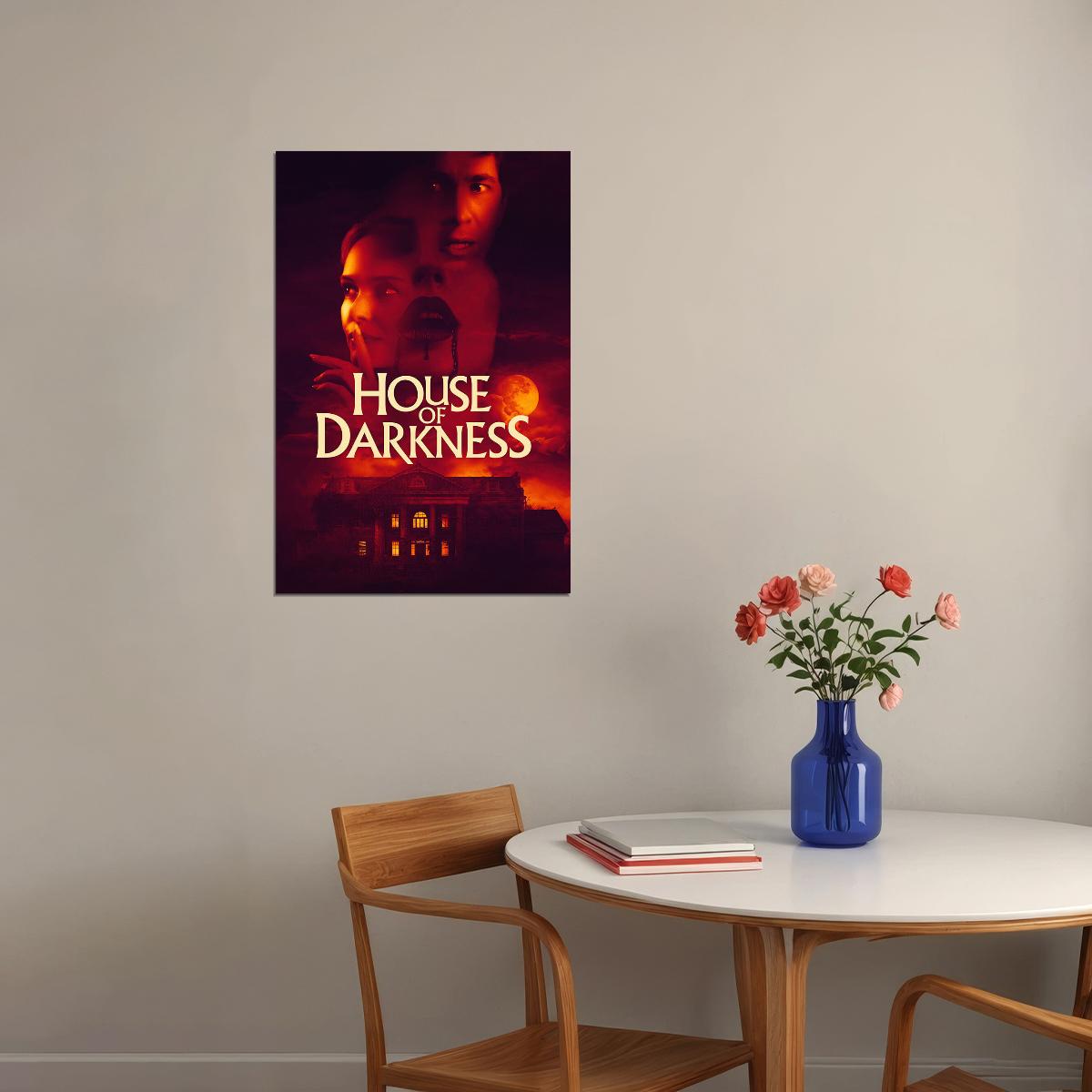 House Of Darkness American Comedy Horror Movie Labute Long 2022 Poster Wall Art Print Home Wall Decor - xonomax