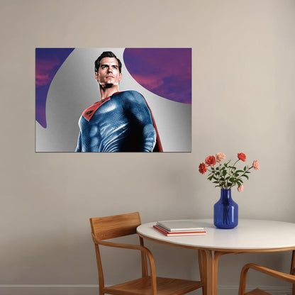 Superman Movie Action Henry Cavill Man Of Steel Poster Wall Art Print Home Wall Decor - xonomax