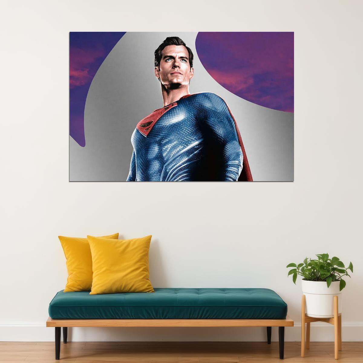 Superman Movie Action Henry Cavill Man Of Steel Poster Wall Art Print Home Wall Decor - xonomax