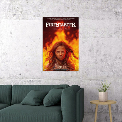 Firestarter American Science Fiction Horror Movie Efron 2022 Poster Wall Art Print Home Wall Decor - xonomax