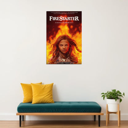 Firestarter American Science Fiction Horror Movie Efron 2022 Poster Wall Art Print Home Wall Decor - xonomax