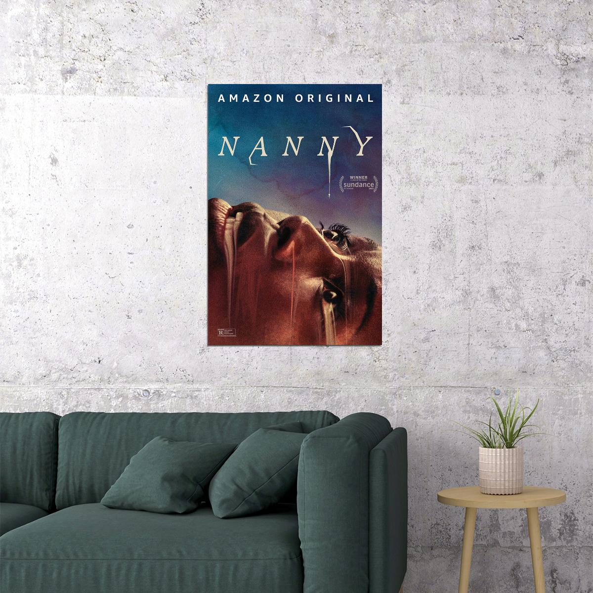 Nanny American Psychological Horror Movie Jusu Diop Walls 2022 Poster Wall Art Print Home Wall Decor - xonomax