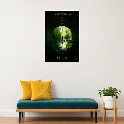 Men British Folk Horror Scary Movie Garland Buckley 2022 Poster Wall Art Print Home Wall Decor - xonomax