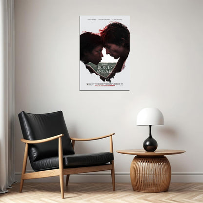 Bones And All Romantic Horror Guadagnino Chalamet Russell 2022 Poster Wall Art Print Home Wall Decor - xonomax