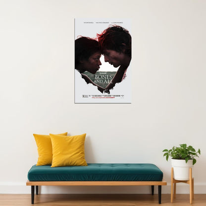 Bones And All Romantic Horror Guadagnino Chalamet Russell 2022 Poster Wall Art Print Home Wall Decor - xonomax
