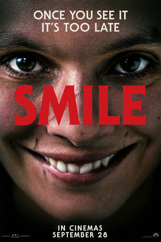 Smile American Psychological Horror Movie Finn Bacon 2022 Poster Wall Art Print Home Wall Decor - xonomax